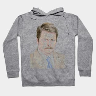 Awesome Swanson Watercolor Hoodie